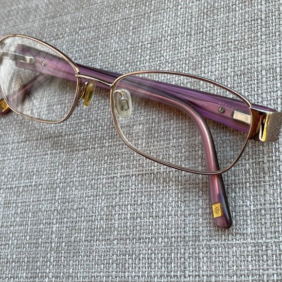 Anne Klein Women Eyeglasses Frame Red/Gold Tone glasses - Picture 3 of 11